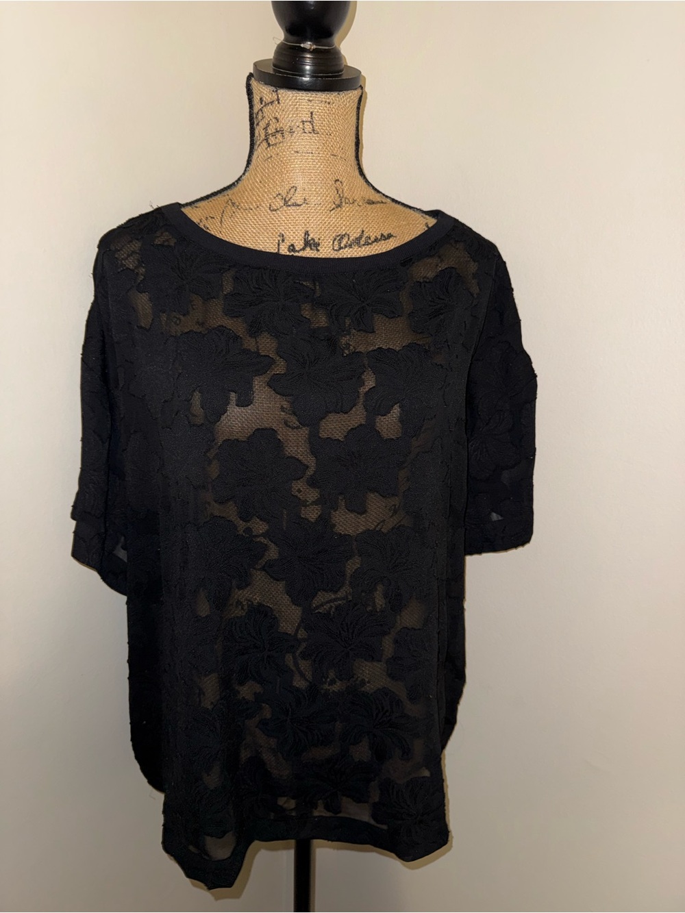 Nordstrom Rack Short-Sleeve Top - Black